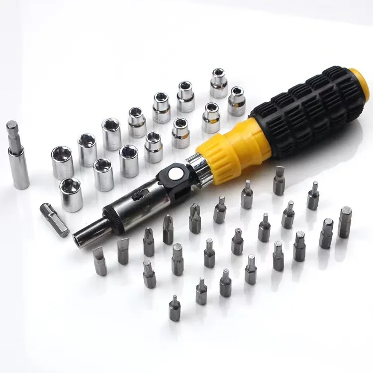 Multi-function Screwdriver Set Socket Screwdriver Combination Tool 41Pcs Screwdriver Set with Handle Hand Tool