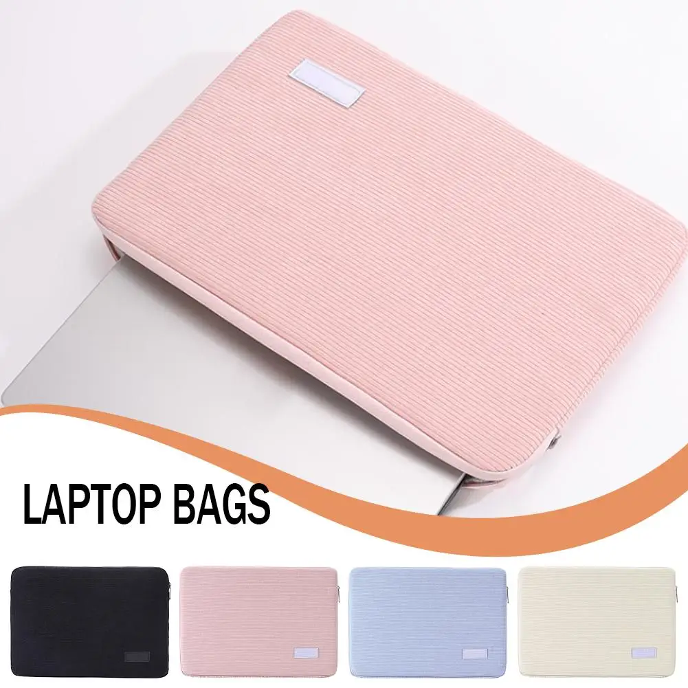 Custodia Protettiva per Laptop 13.3-15.6 Pollici in Corduroy Antiurto, Borsa Morbida per MacBook Air Pro Dell HP - immagine 2