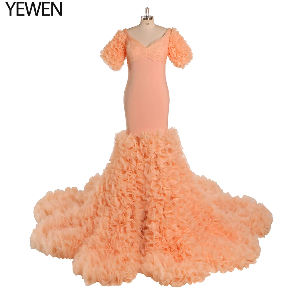 

Новый дизайн, искусственное платье с коротким рукавом, платье для беременных, для фотосессии, выпускного вечера, платье для беременных, платья, платья для вечеринок YEWEN