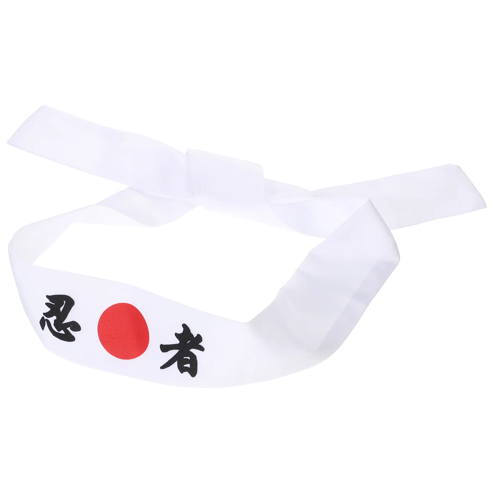 Headgear Ninja Print Headband Sushi Chef Handkerchief Japanese Men White Karate Fitness 3