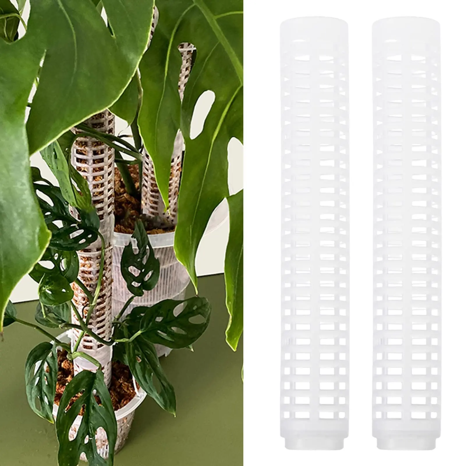 Plastic Plant Climbing Column Plant Pole Sphagnum Support Trelli Frame Water Moss Column Pole Potted Flower Vines Climbing plant climbing support