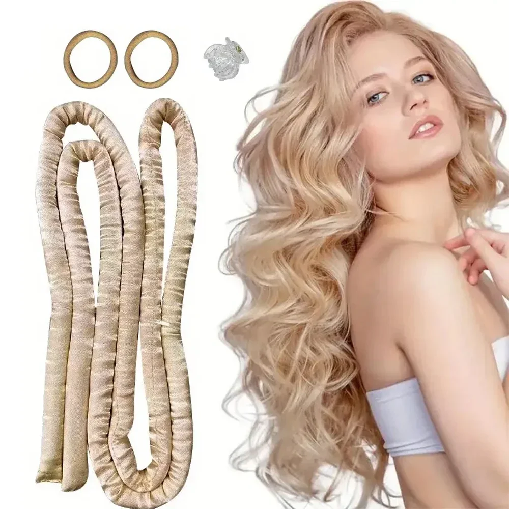 1.6m Heatless Curling Rod Headband Soft Hair Curlers No Heat Hair Rollers Lazy Silk Curls Sleeping Headband Styling Tools hair styling tool,hair curling tools