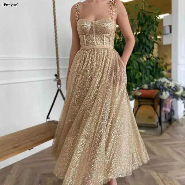 Customized Glittering Stars Sequined Homecoming Dresses 2026 Charming Short Prom Dress Ankle Length A-Line Party Dress