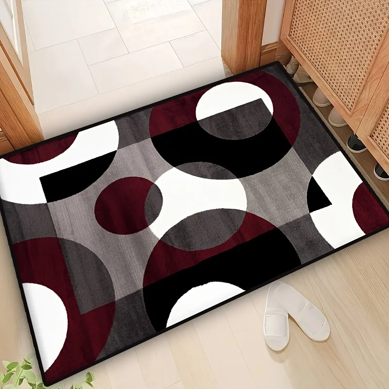 Geometric Circle Carpet for Living Room Decor Sofa Table Large Area Rugs Bedroom Anti-slip Floor Mat Bathroom Entrance Doormat 3