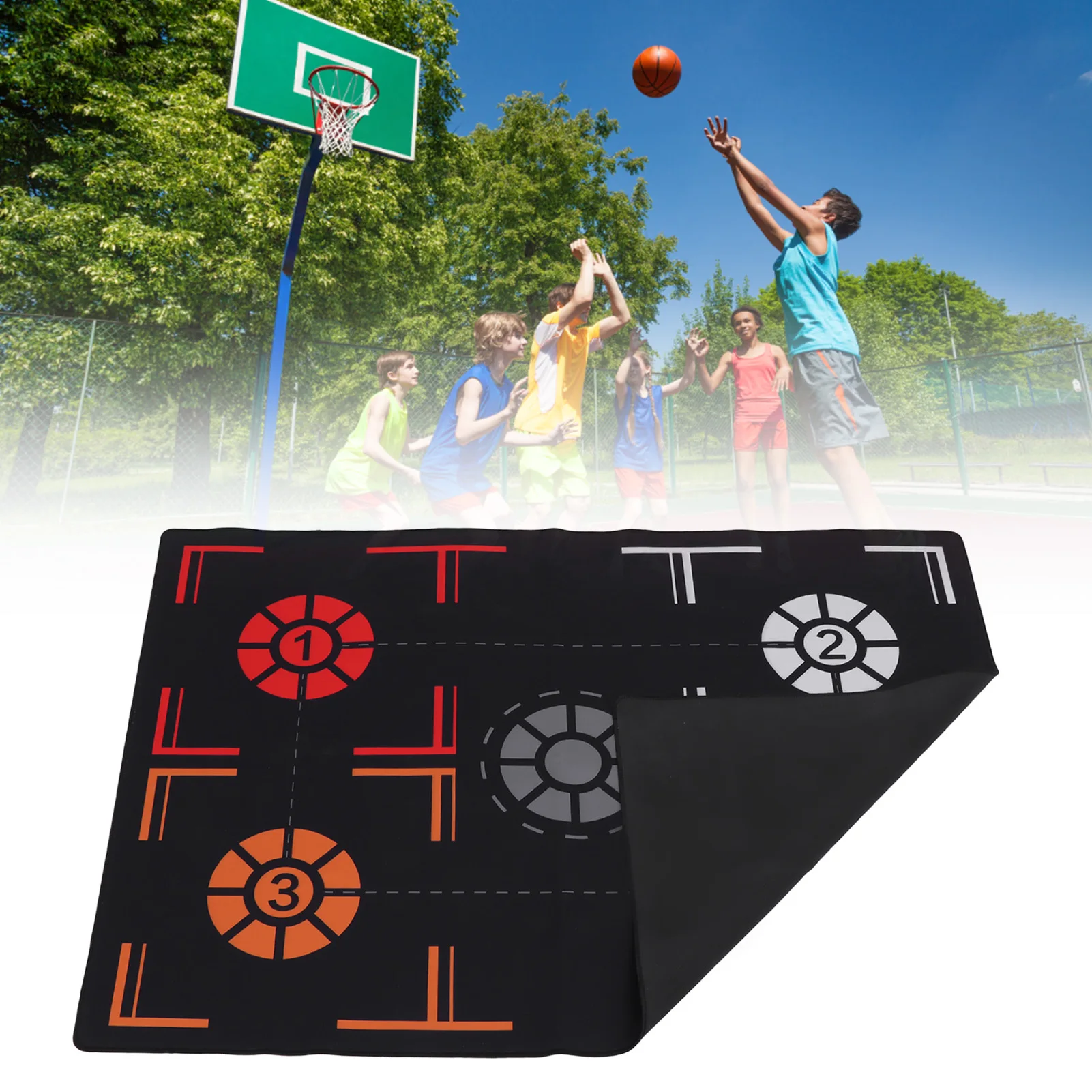 Basketball Train Mat Non Slip Soundproof Material Children Adolescents Indoor Ball Control Training Dribbling Drill For Home Kid