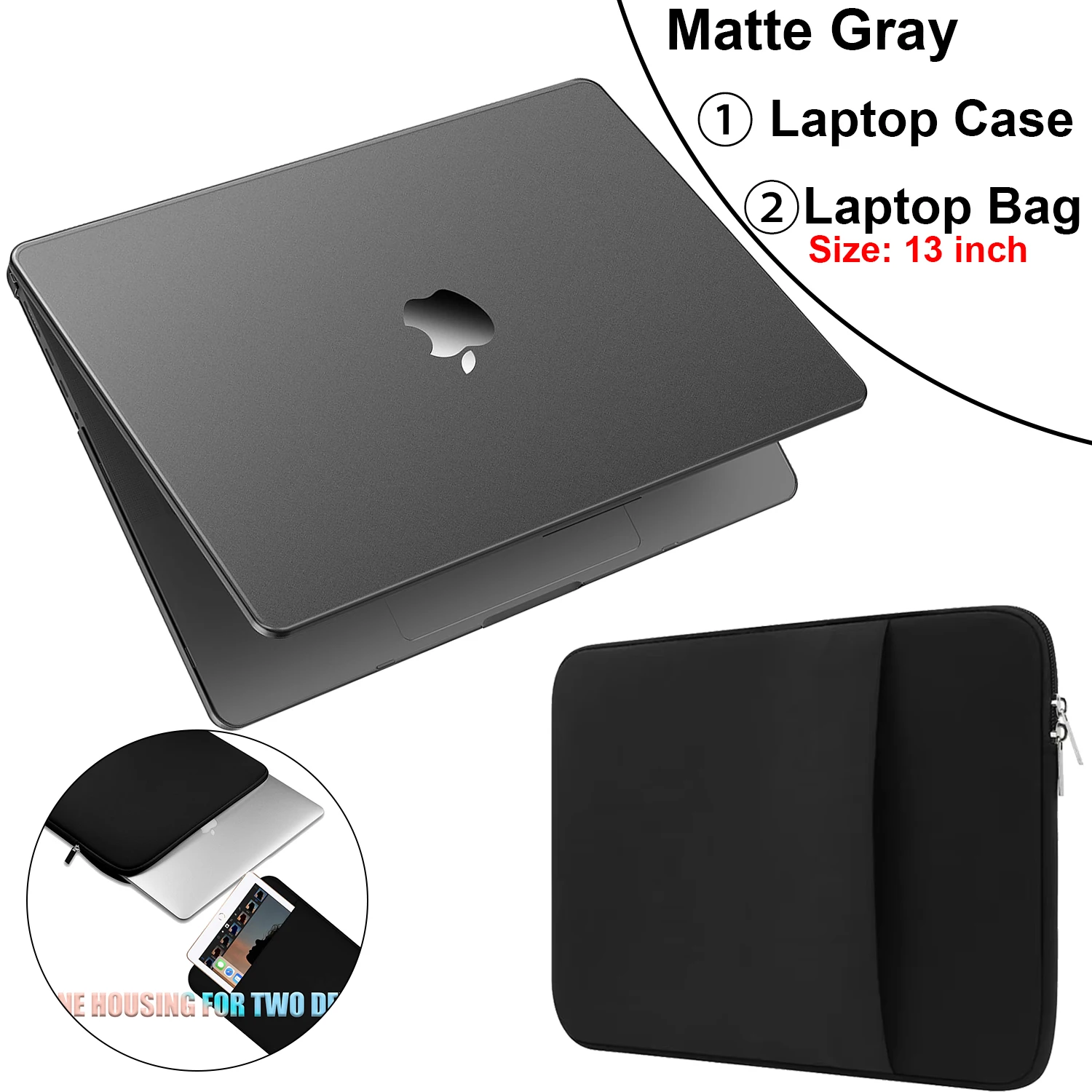 Sleek Matte Laptop Case for MacBook Air 13.6-inch