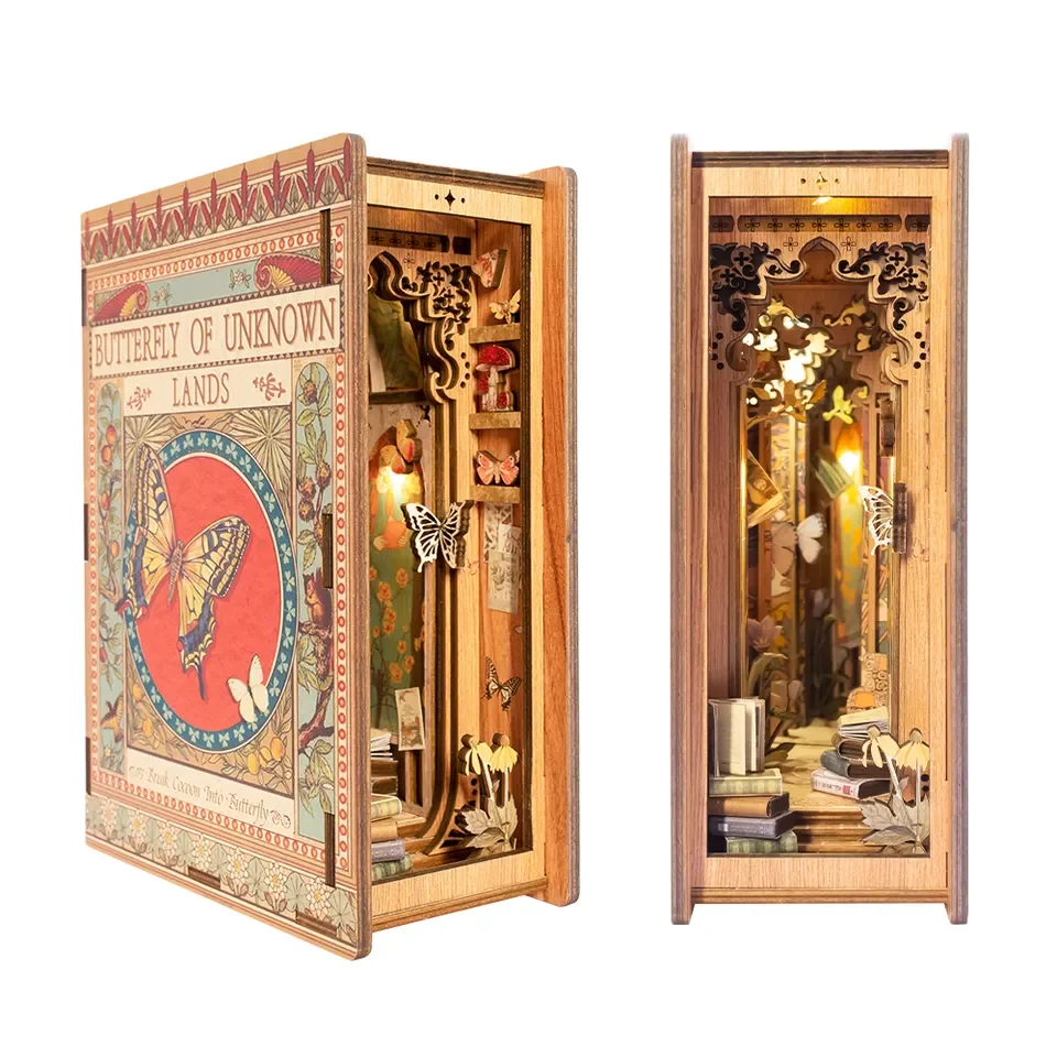 

Butterfly House Handmade Crafts Book Model Set Adult Construction Wood Training Hands-on Skills