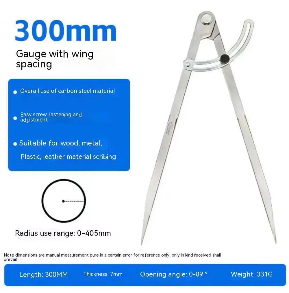 목공 나침반 그리기 목수 나침반 100MM-200MM 기하학 도면 제도를위한 원형 마킹 도구 디자인 레이아웃 도구