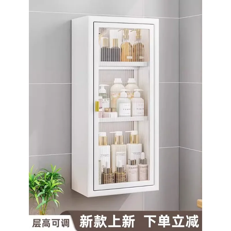 

Toilet storage cabinet wall mounted non perforated washbasin wall storage cabinet toilet cosmetics small wall cabinet waterproof
