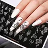 BORN PRETTY Snake Pattern Stamping Plates For Nails Stainless Steel Rectangle Nail Art Template Christmas Artist  Animal-L009 2