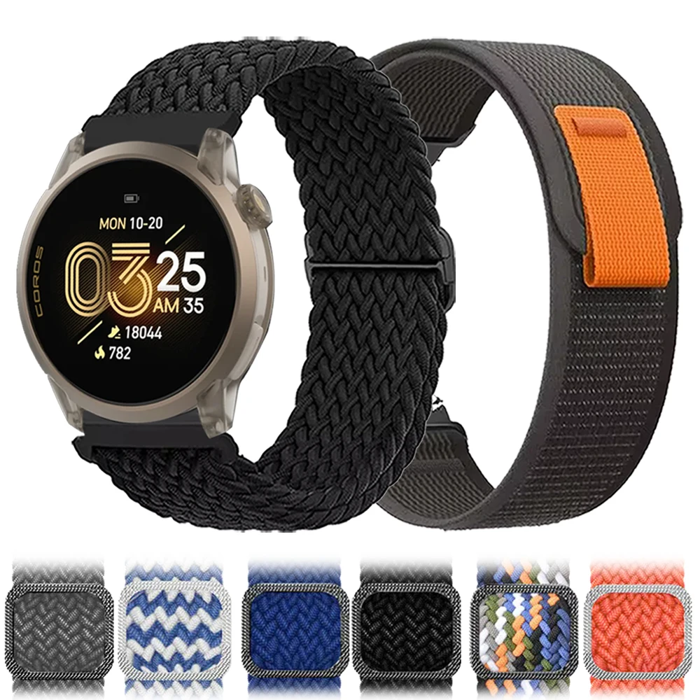 Nylon Breathable Braided Sports Watchband - 20mm/22mm Watch Strap Replacement