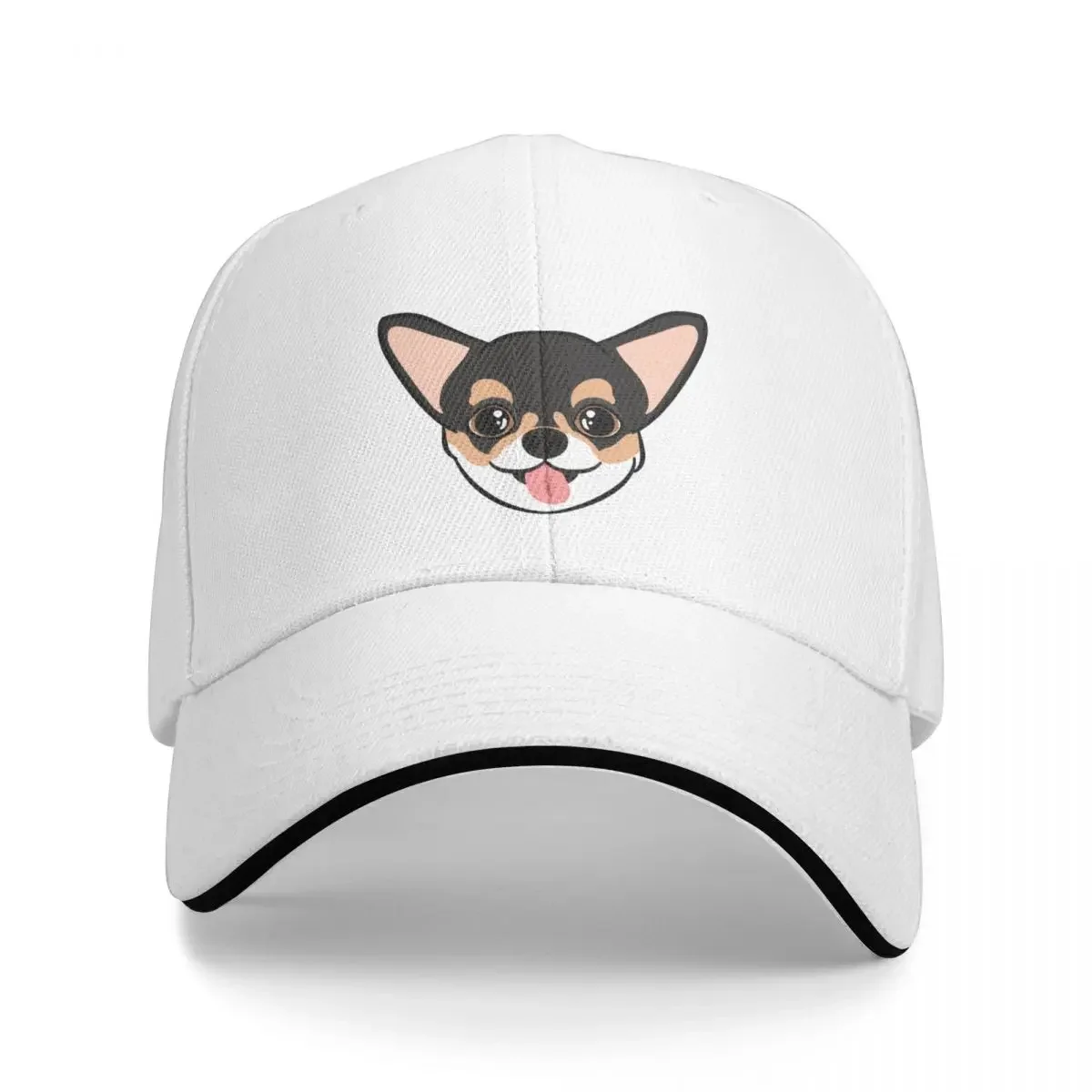 

LOVE Black Tricolor Chihuahua Cap Baseball Cap Golf cap Beach bag Bobble hat Caps women Men's