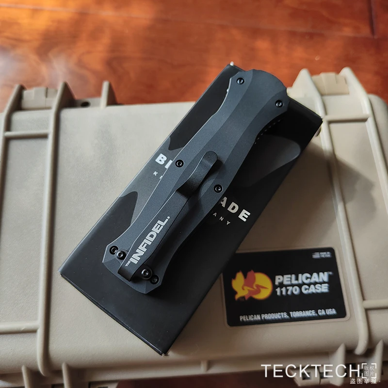 INFIDEL 3300 Tactical Gear D2 Steel CNC 6061 Aluminium Handle Tools 3300BK by 