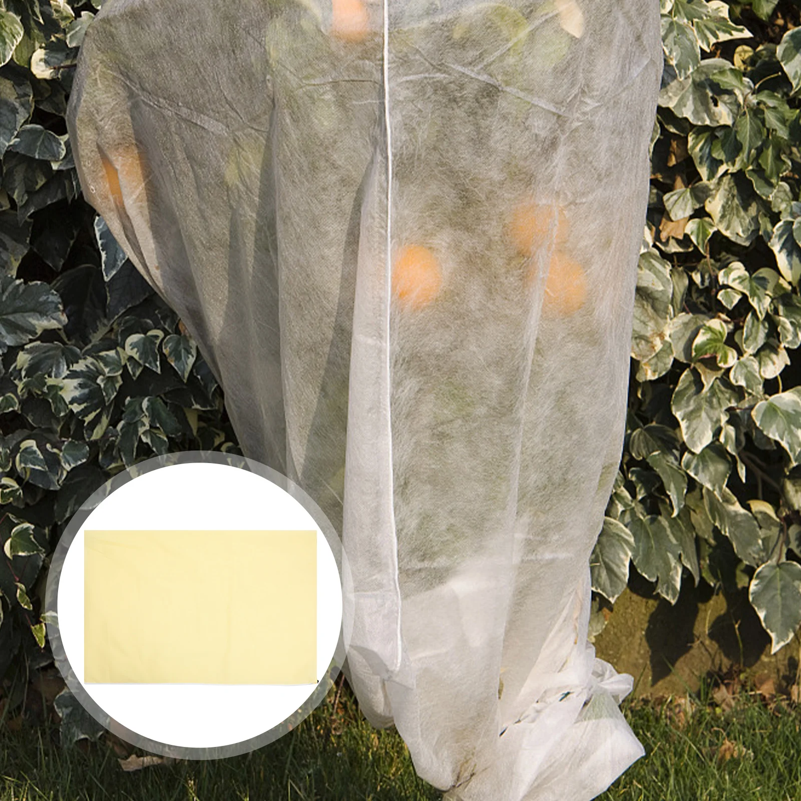 

Frost Proof Plants Cover Flower Protective Cover Outdoor Drawstring Garden Plants Protector