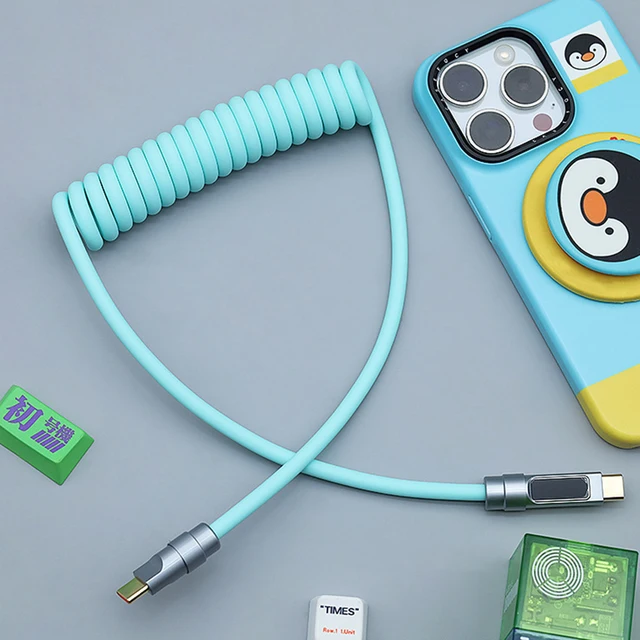 240W Spring Liquid Silicone Digital Display USB C