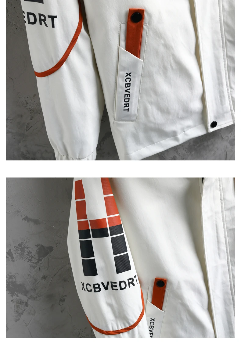 Hochwertige Herren-Freizeitjacken mit Kapuze 2026 Frühling Herbst Windbreaker Oberbekleidung Lockere Mäntel Jugend-Oberteile Kleidung Übergröße M-4XL – Detail 22