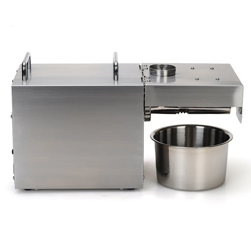 Commercial Stainless Steel Oil Press Machine Small Household Oil Presser Machine Fully Automatic Electric Cold Hot