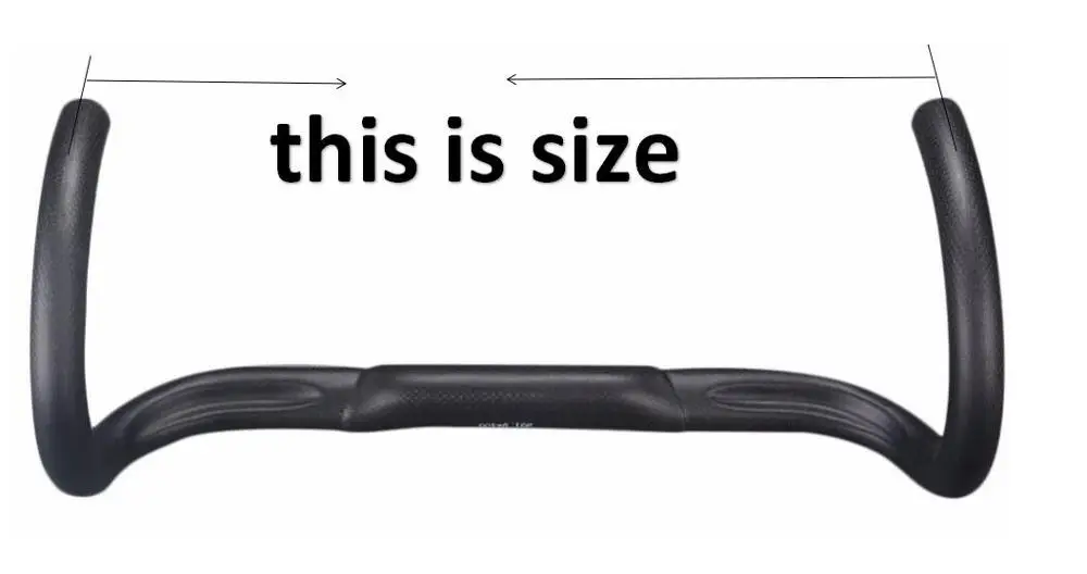 Bicycle Handlebar 31.8 Carbon Road Handlebar Carbon Fibre Bike Bent Handle Bar Ultralight Handlebars38/40/42/44/ 46cm