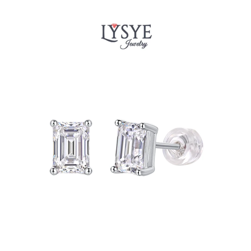 

Real 1CT Moissanite Earrings For Women 100% 925 Sterling Silver Earring 2021 Trend Wedding Jewelry Valentine's Day Present