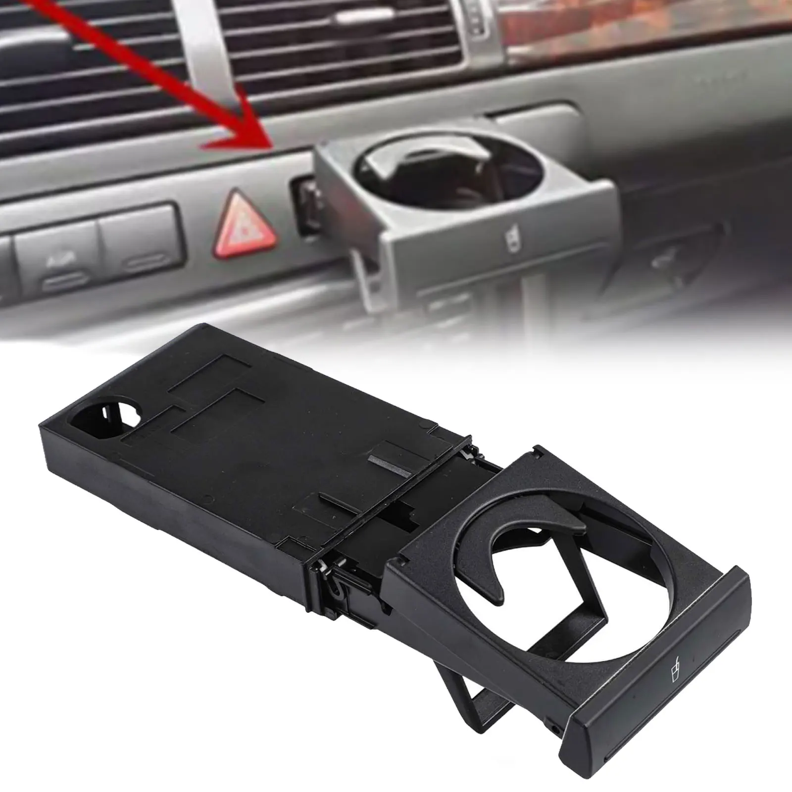 Center Console Replacement Front Cup Holder Non-universal Fitment Fitment Type Direct Direct Replacement OE 4B086253