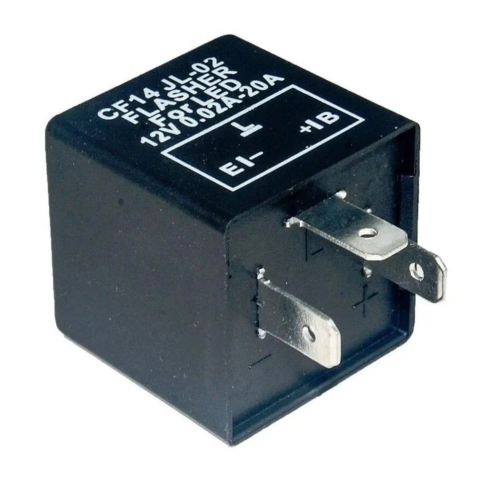 12V 3 Pin Adjustable LED Light Flasher Blinker Relay Fix For Turn Indicator LED Light Relay Indicator led light relay