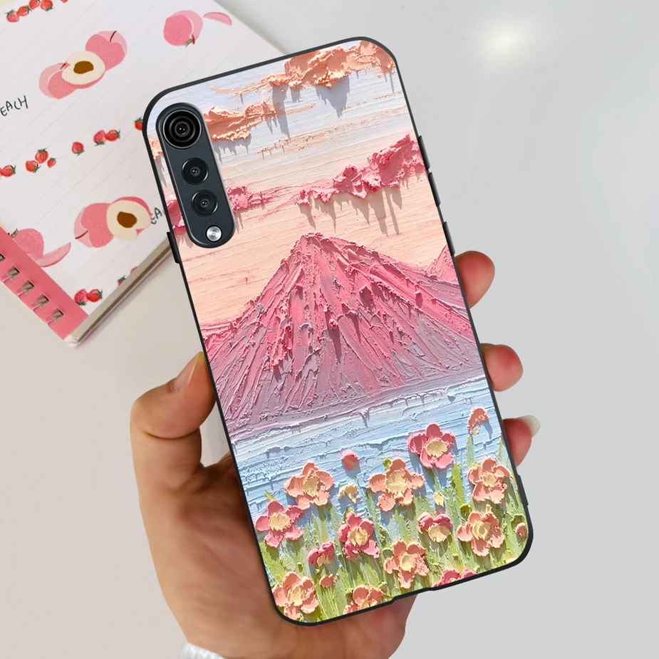 Stylish Painted Silicone Soft Phone Case - 6.8'' Bumper Cover, Compatible with LG Velvet 5G