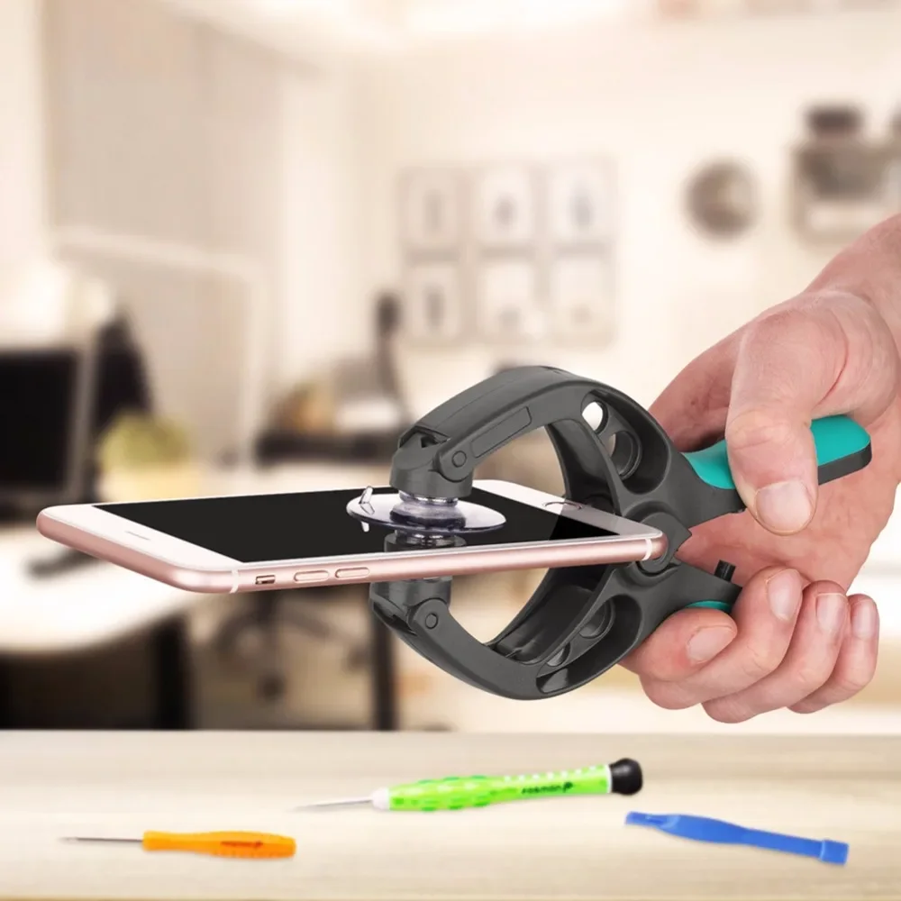Repair Mobile Phone Tool Double Separation Clamp Plier Repair Tool Suction Cup LCD Screen Sucker Opening For IPhone IPad