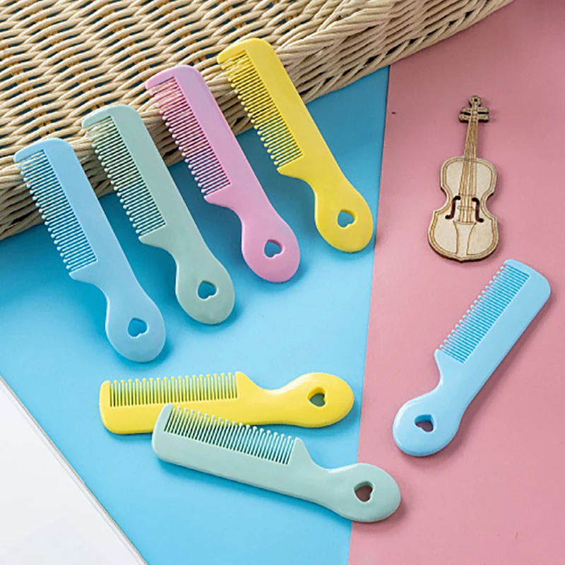 

Cute Kawaii Solid Color Round Teeth Baby Hair Brush Comb Bath Untangling Hairbrush Health Care Tools for Newborn Children Infant