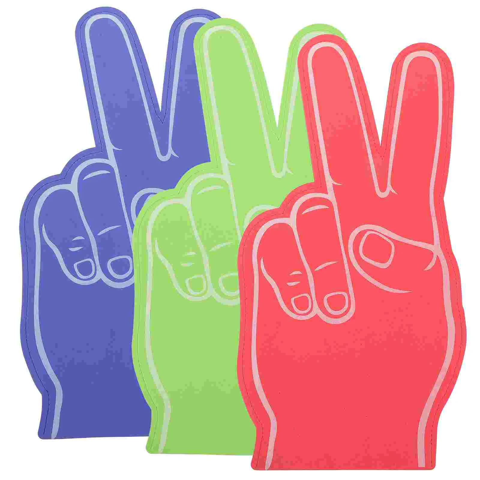 3Pcs Sports Cheering Foam Hands Football Party Favors Cheering Foam Hands for Business Occasions