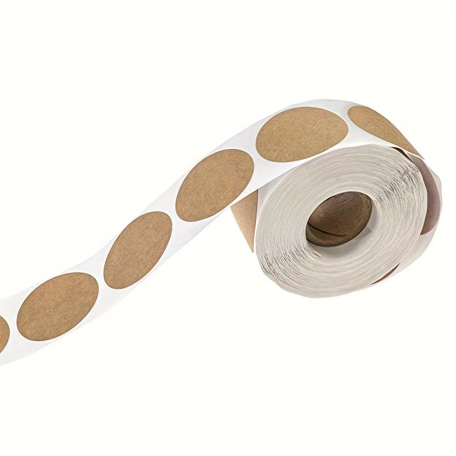500 pieces of kraft paper labels-soluble glue round stickers, suitable for jars, bottles and containers