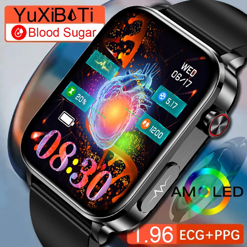 

First Pulse Electrotherapy ECG+PPG Non-Invasive Blood Sugar Male Smartwatch Laser Treatment Healthy Blood Pressure Sports 2023