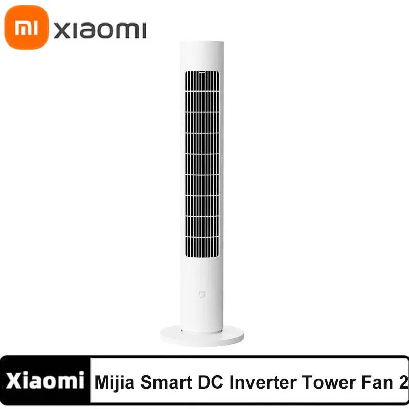Умный башенный вентилятор XIAOMI MIJIA 2, домашний электрический вертикальный перезаряжаемый вентилятор с поддержкой приложения MI Home, летние вентиляторы