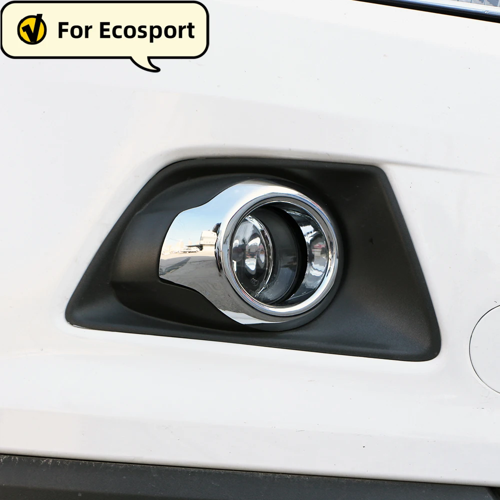 Front Head Fog Light Lamp Cover Trim - ABS Chrome Finish