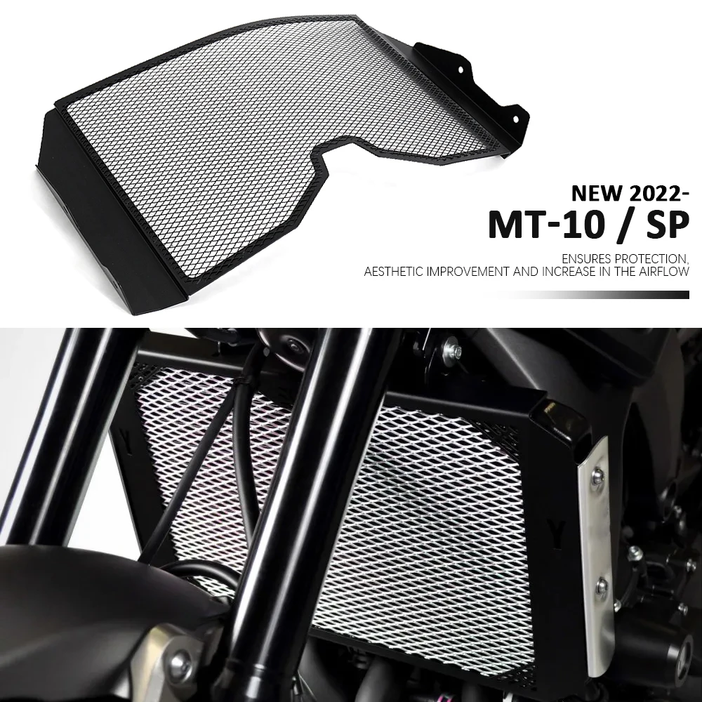 

New For YAMAHA MT-10 MT 10 MT10 SP 2022 2023 Motorcycle Radiator Grille Grill Cover Guard Protector Black Mt10 mt10