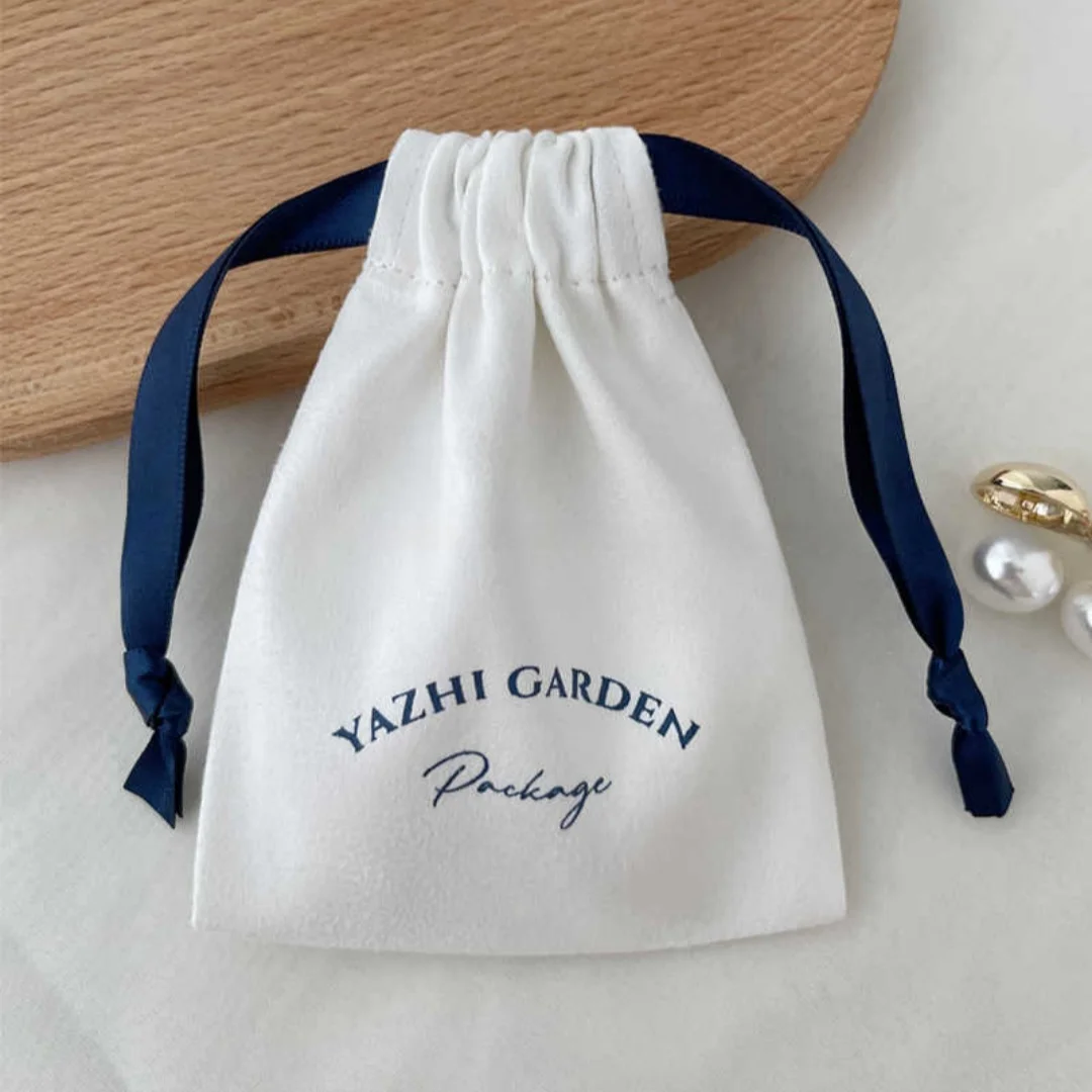 Suede Drawstring Package Jewelry Bag Wedding Christmas Party Decoration Eyelashes Makeup Storage Bags
