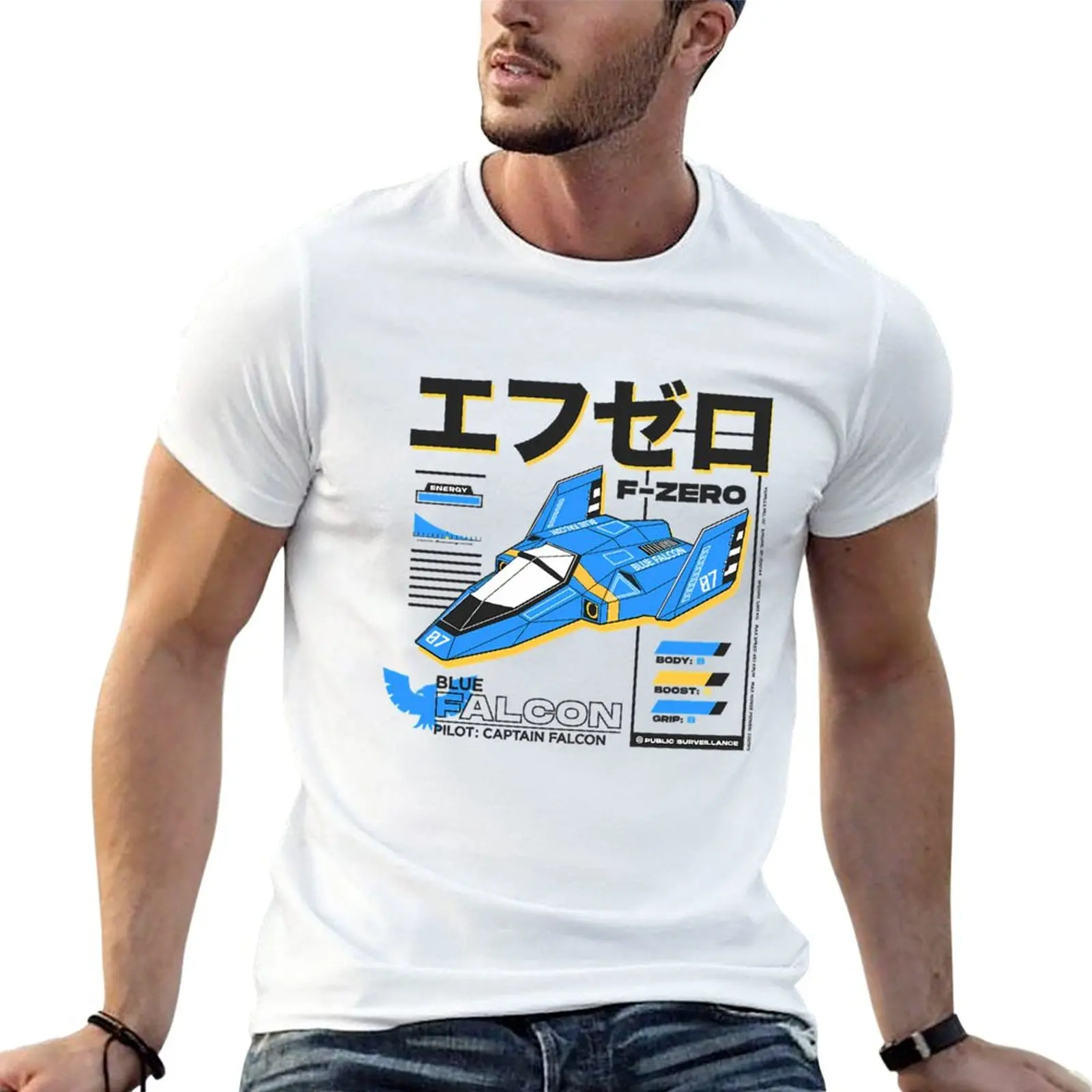 

New BLUE FALCON T-Shirt graphic t shirt cute tops shirts graphic tees t shirt men