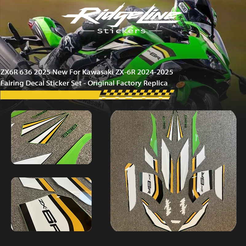 ZX6R 636 2025 New For Kawasaki ZX-6R 2024-2025 Fairing Decal