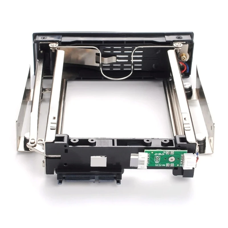 3.5 to 5.25 Hard Hot Swap Bay Stainless Internal Mounting Bracket Adapter 3.5 inch HDD Frame with Lock & LED hard disk mounting bracket