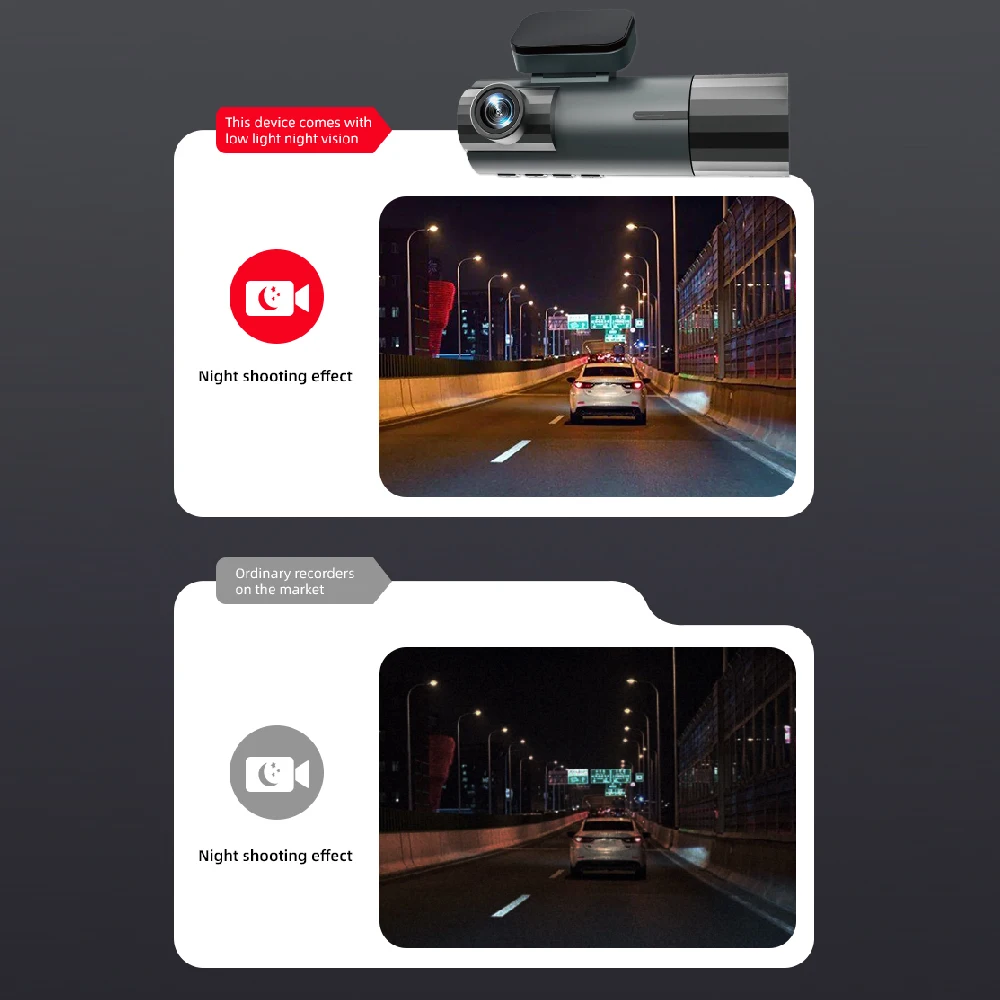 WiFi Car Dvr HD 1080P 3way Dash Cam Front Inside Rear Wide Angle Night Vision G-sensor Loop Recording Camera Vehicle Accessories dash cam dash cam accessory set
