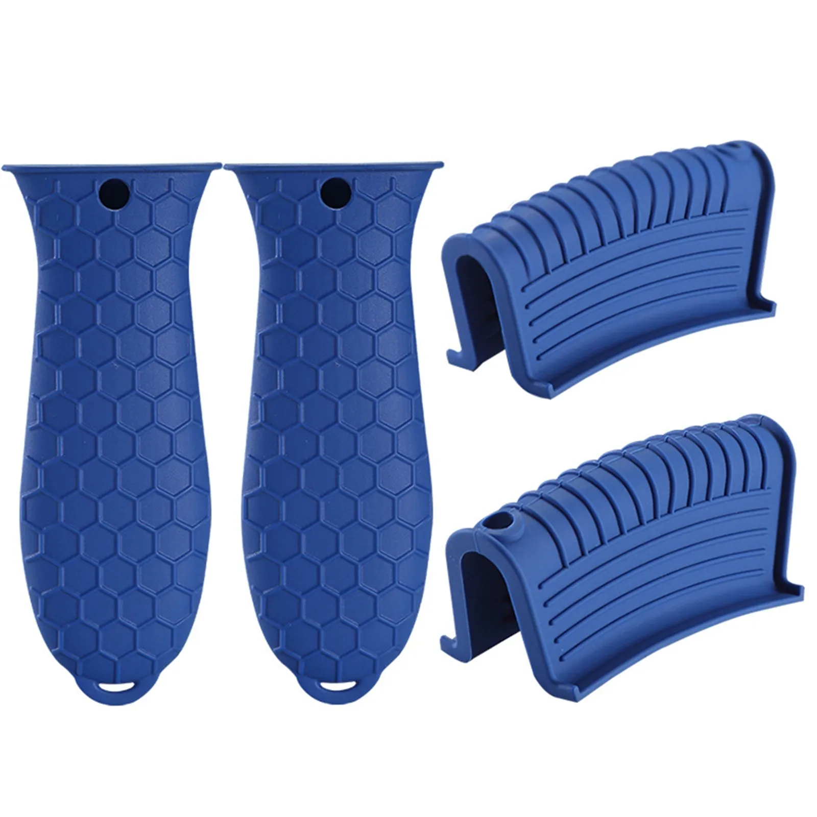 Silicone Pan Handle Cover 4 Piece Set Of Silicone Hot Handle Silicone Pot Handle Cover Insulation Cover Thickened Combination Pot