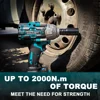 21V Brushless Cordless Wrench Max 2000N.m Electric Impact Wrench Rechargable Power Tools For Makita 18v Battery(No Battery) 4