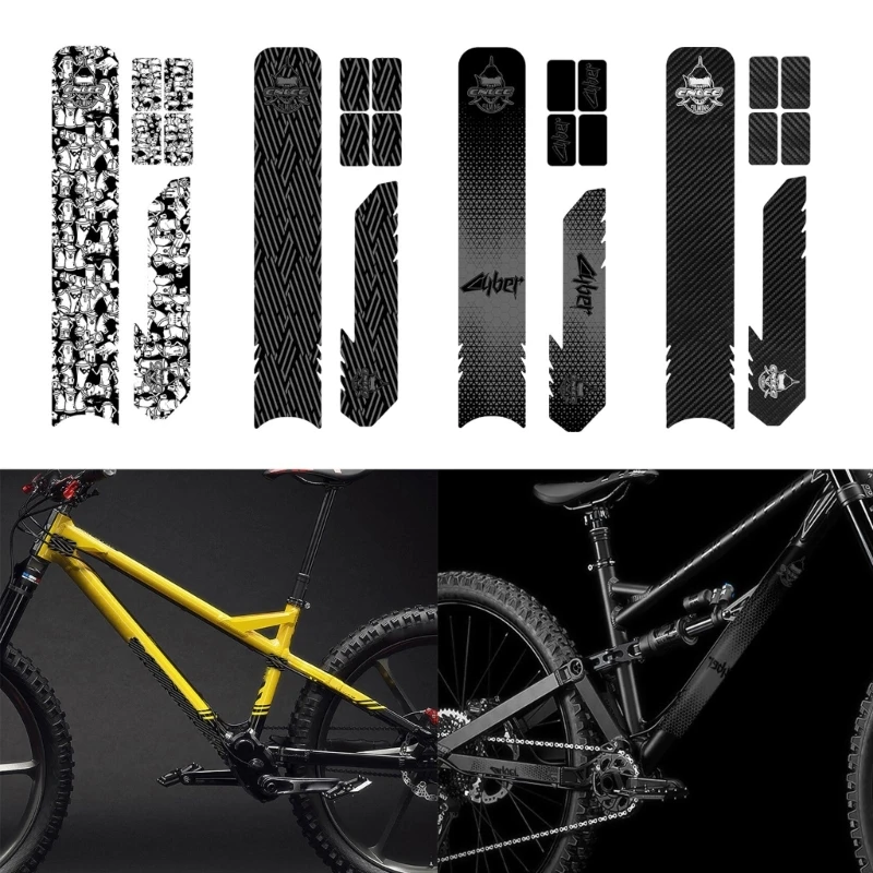 AZONIC Protections De Cadre Vélo VTT BMX - Profil Diamant Gris Taille L - Résistantes Aux Rayures