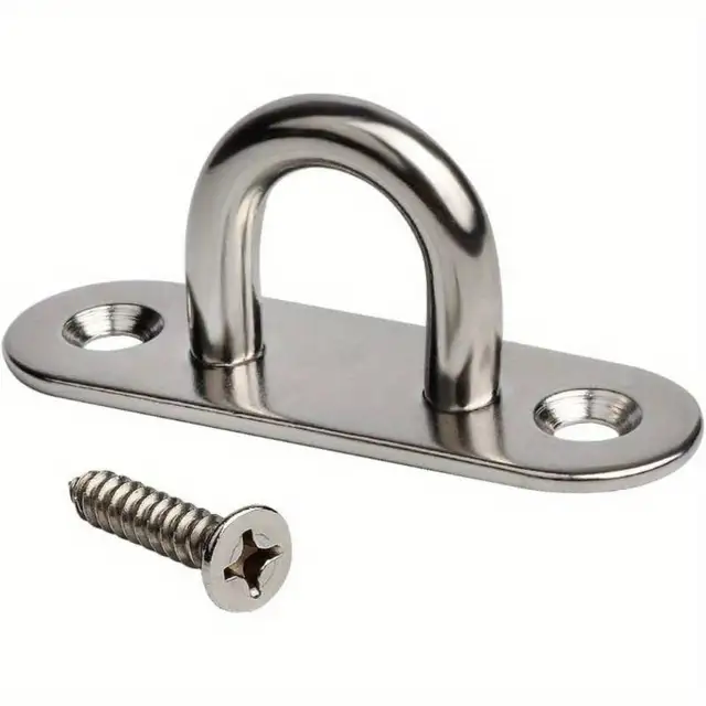 10PCS Stainless Steel M5 Screw Hooks – Heavy-Duty Eyebolt with Loops for Marine Use, Ceiling & Wall Hanging Applications 5