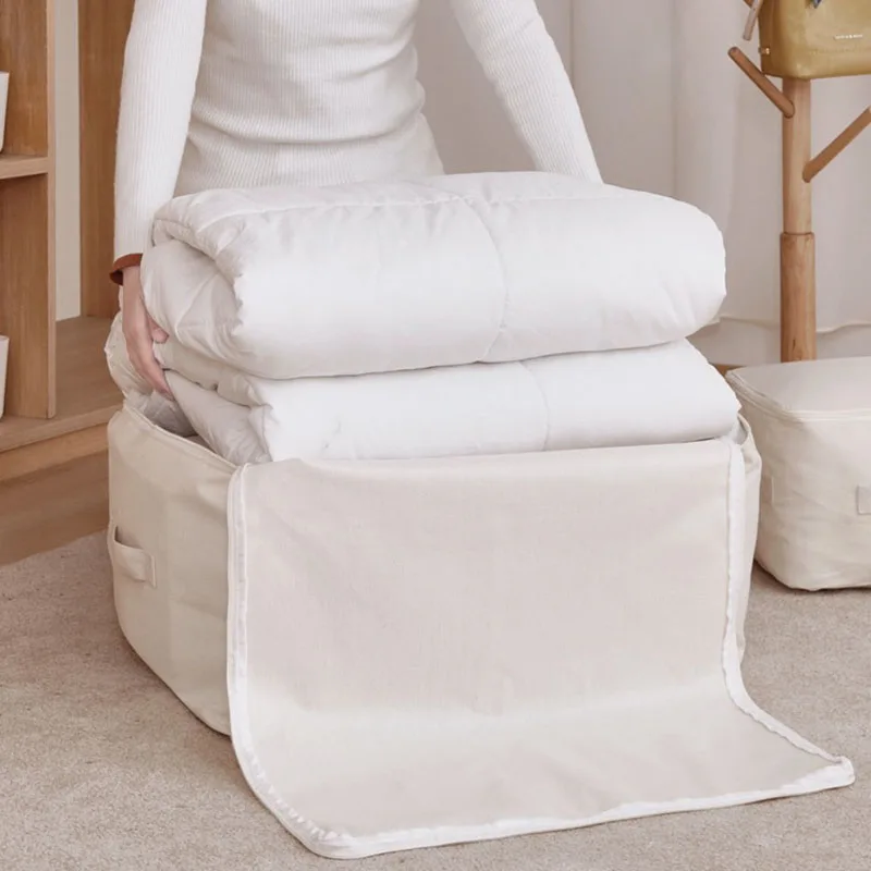 Foldable Clothing Storage Bags Large Capacity Wardrobe Clothes Quilt Pillow Blanket Storage Organizer Cajas Organizadoras Ropa 4