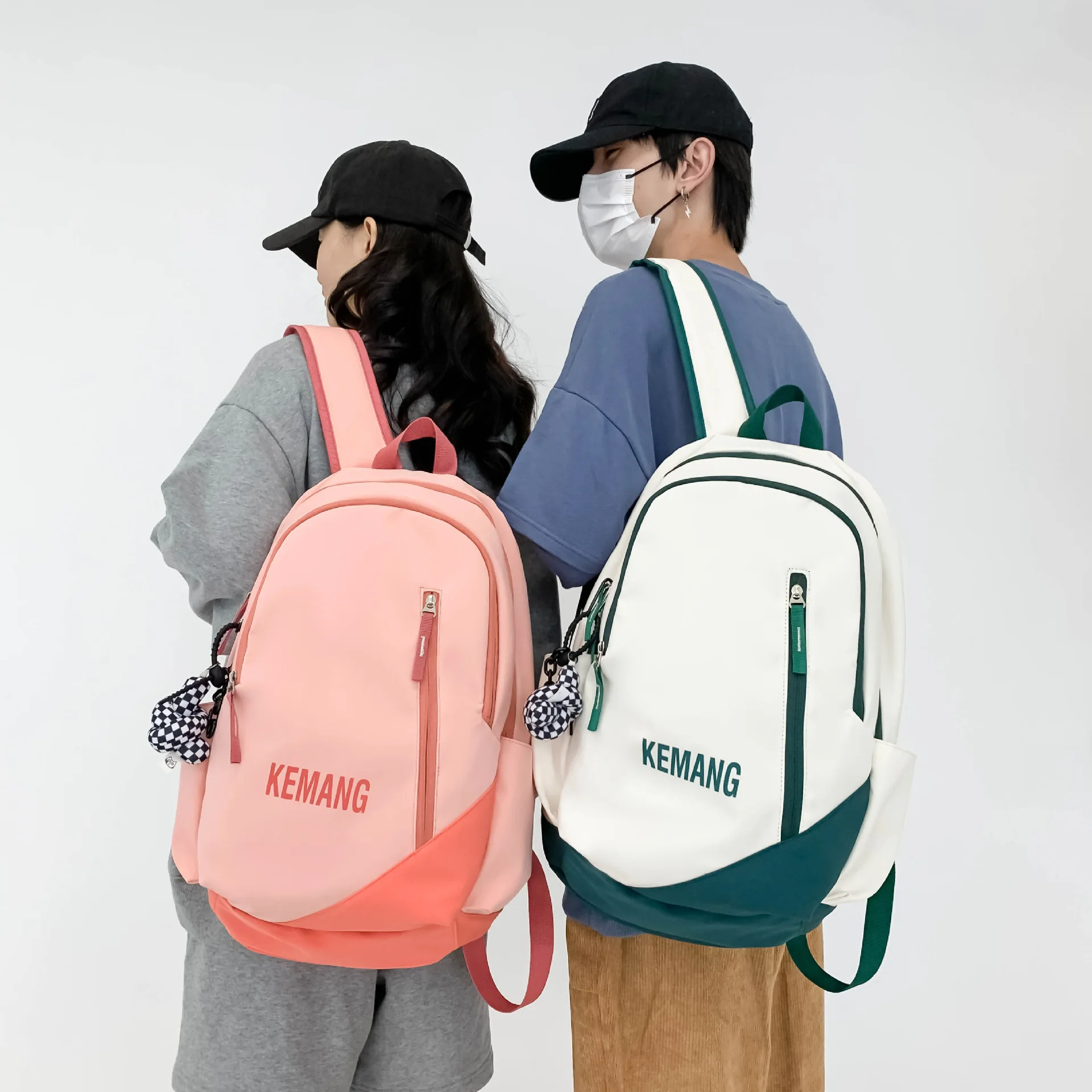 

New Arrival School Backpack Simple High School Student Bookbag for Girls Boys Large Capacity Japanese Style College Bag