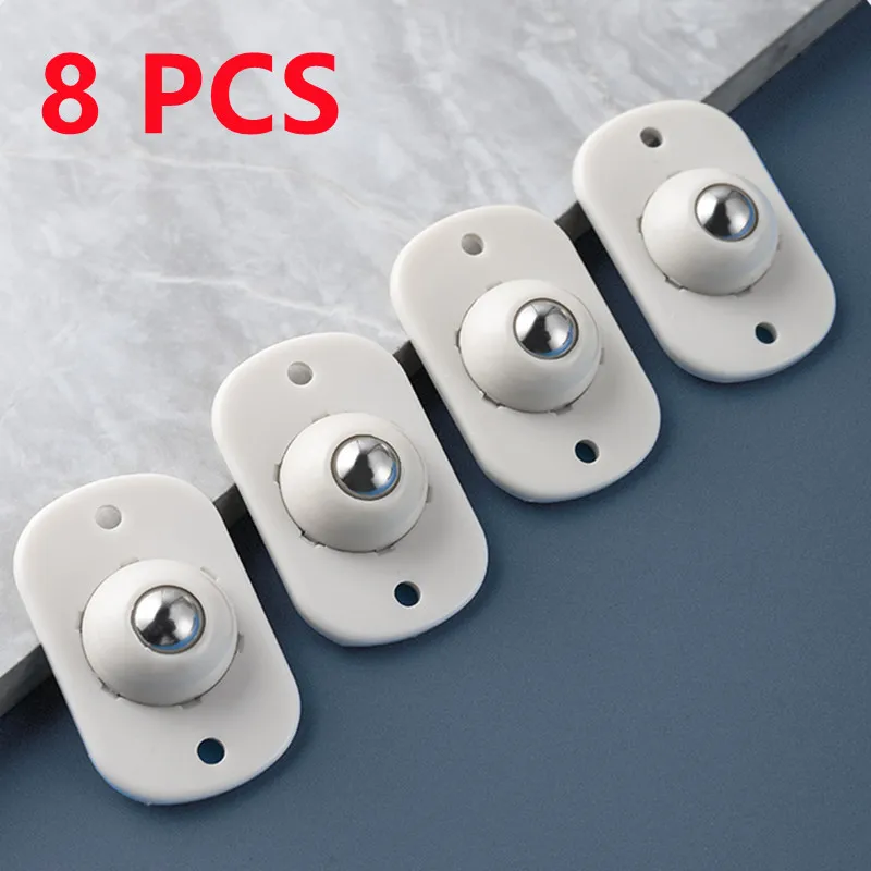

Self Adhesive Caster Wheels Stainless Steel 360 Degree Rotation Paste Swivel Wheels Bins Storage Box Pulley Furniture Caster