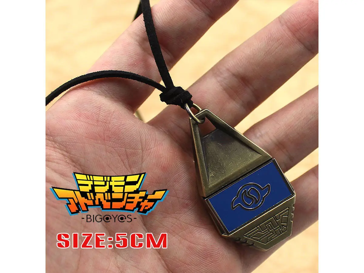 Digimon Adventure Digitaal Monster Moed/Vriendschap/Liefde/Hoop Evolutie Badge Magnetische Hanger Ketting Touw Collectie Cadeau