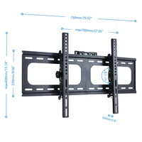 Ultra Thin Tilting TV Wall Mount Bracket Universal for 26-75 Inches Max Load 45kg - Image 2