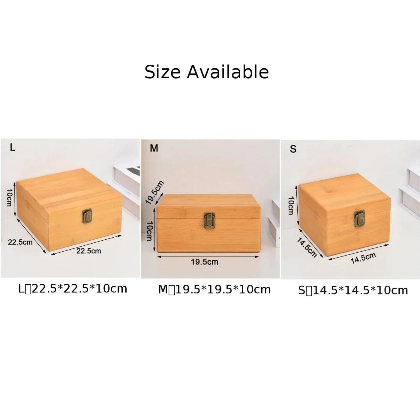 Handcrafted Pine Wood Rectangular Storage Box - Flip-Top Organizer