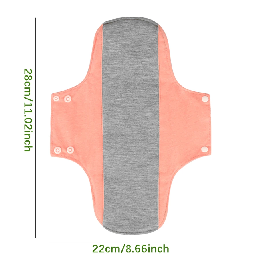 2-piece sanitary mat set contains 1 piece of each M size L size all-cotton graphene sanitary mat leak proof washable reusable